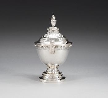 A Swedish 18th century silver sugar-bowl, makers mark of Petter Eneroth, Stockholm 1784.