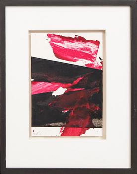 Luis Feito, acrylic signed.