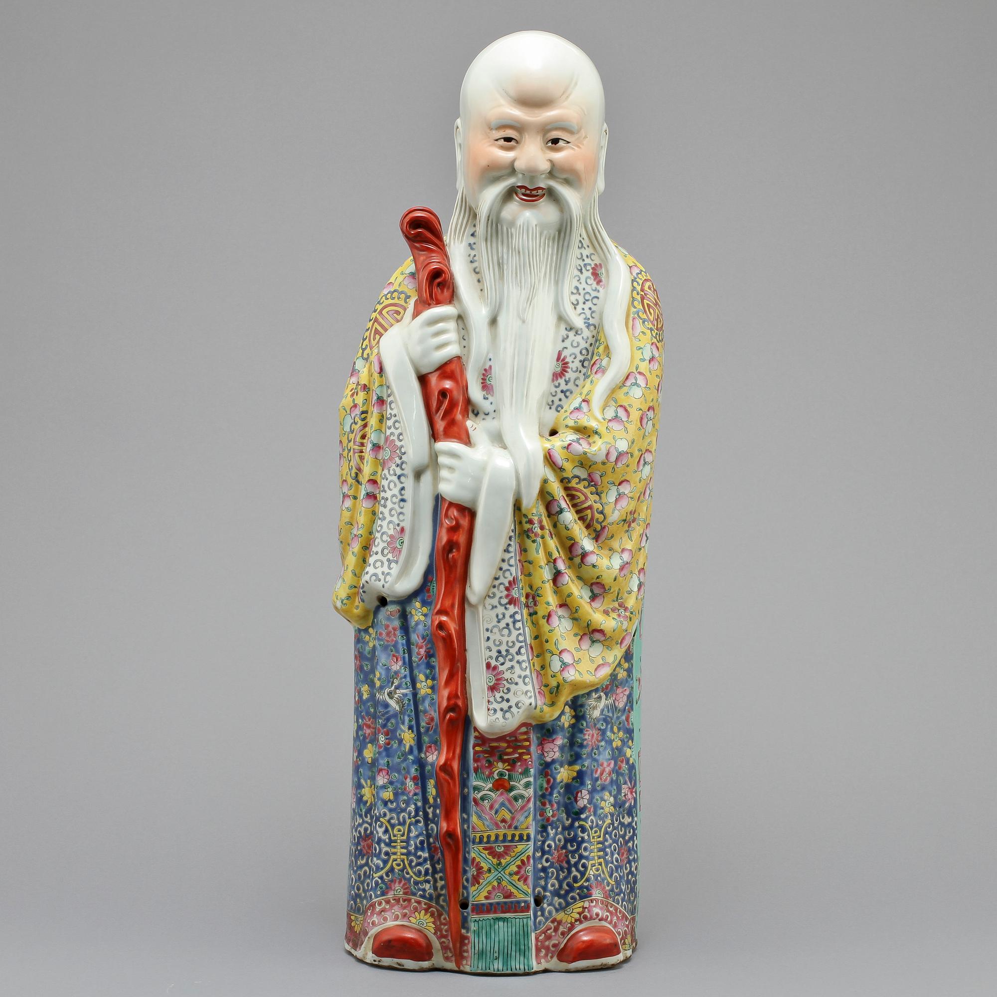 FIGURER, 3 st, porslin, Kina, modern tillverkning.