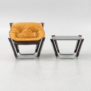 Odd Knutsen, a 'Sonic' armchair and a coffee table, 1970's.