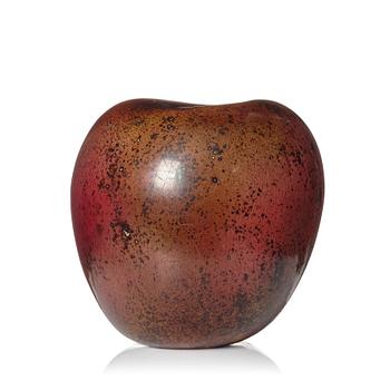 92. Hans Hedberg, a faience sculpture of an apple, Biot, France.