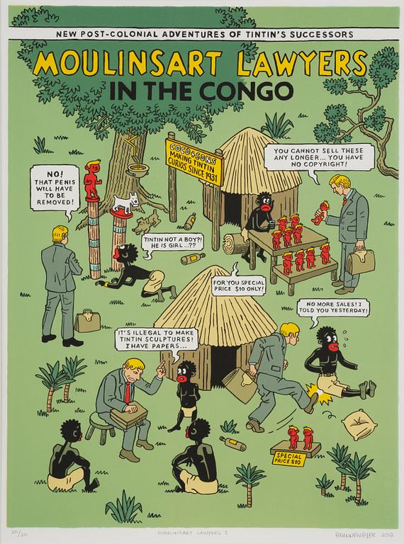 Anton Kannemeyer, "Moulinsart Lawyers I".