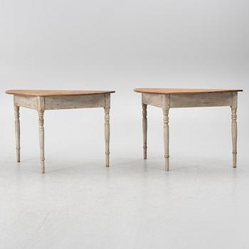 Väggbord, ett par, 1800-talets mitt.
