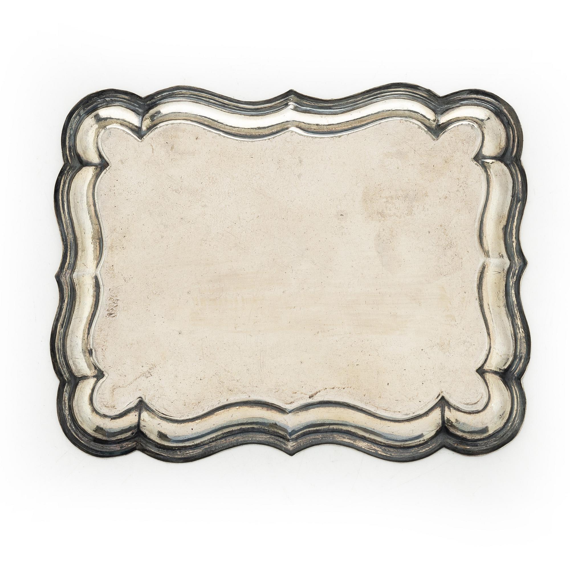 A Russian silver dish, mark of Alexander Fuld, Moscow, 1871.