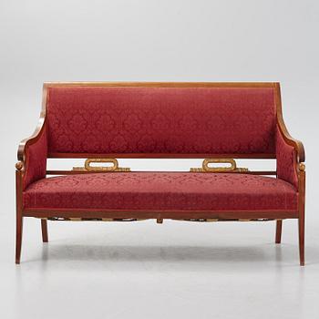 An empire style sofa, ca 20th Century.