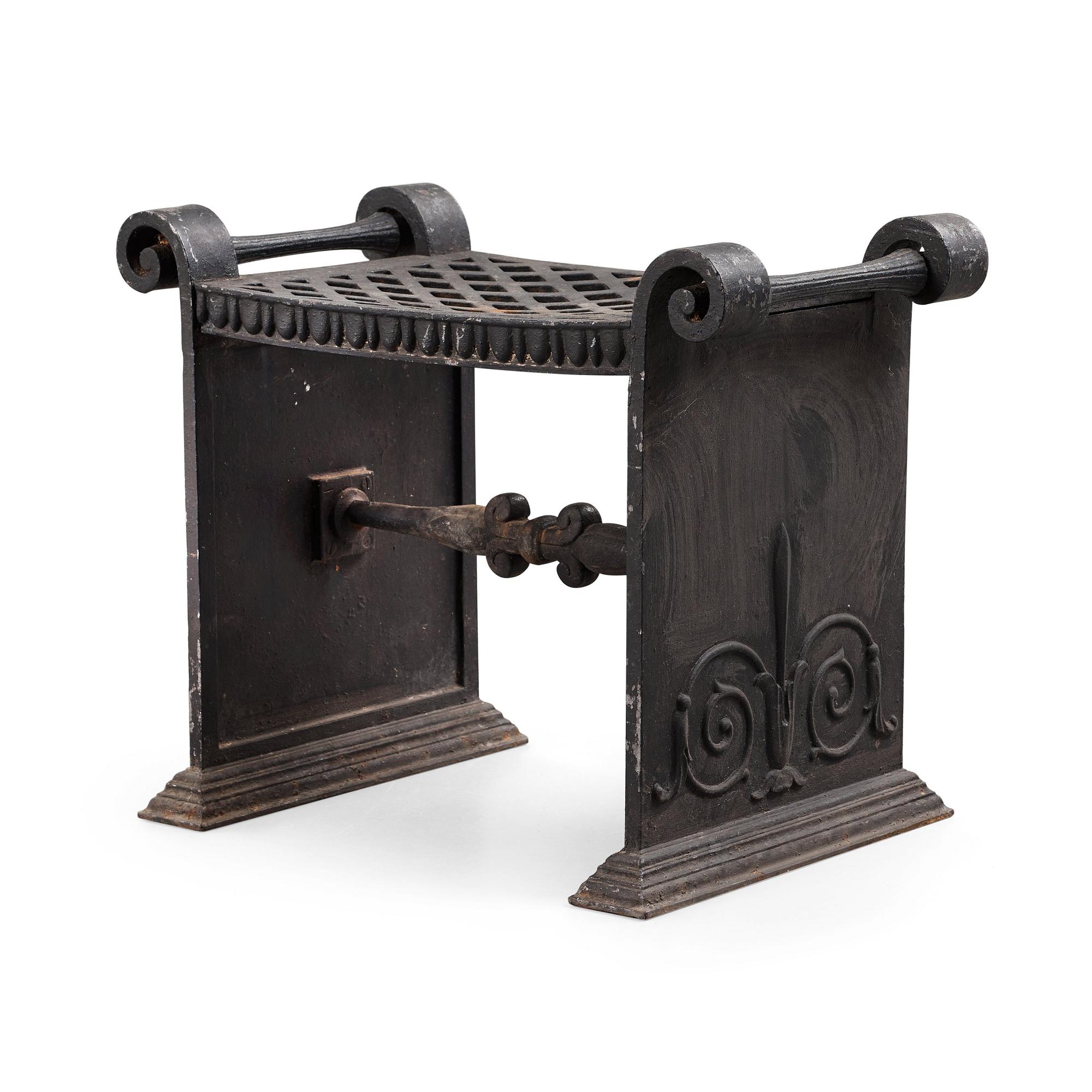 Folke Bensow, A Folke Bensow Swedish Grace cast iron stool, model 'Taburett Nr 1', Näfveqvarn, Sweden circa 1925.