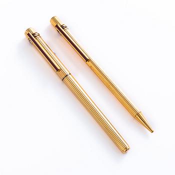 CARTIER, set of two must de Cartier 1980s pens.