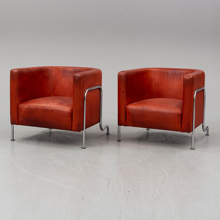 A pair of chairs, "GA-2", Erik Gunnar Asplund, Källemo, from the latter half of the 20th century.