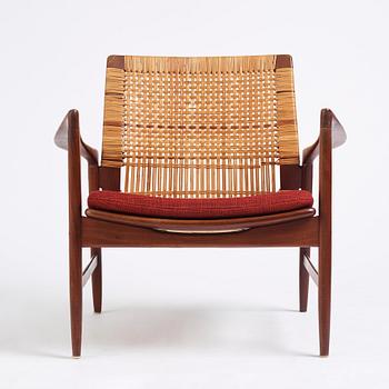 Ib Kofod Larsen, an 'Åre' easy chair, model nr '809', Olof Persons Fåtöljindustri (OPE), Sweden, 1950-60s.