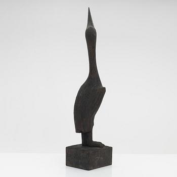 Sakari Pykälä, veistos, puuta, signeerattu ja päivätty -59.