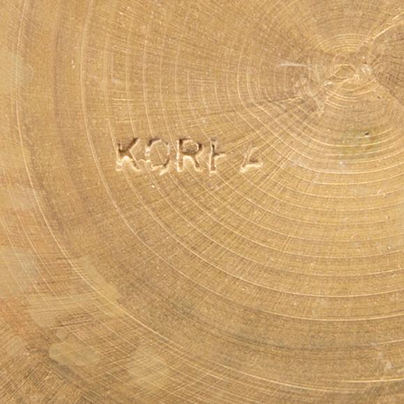 Kuverttallrikar 12 st Korea 1900-tal mässing.