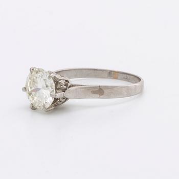 RING 18K whitegold  brilliant-cut diamond approx 1,7 ct approx H-I VS.