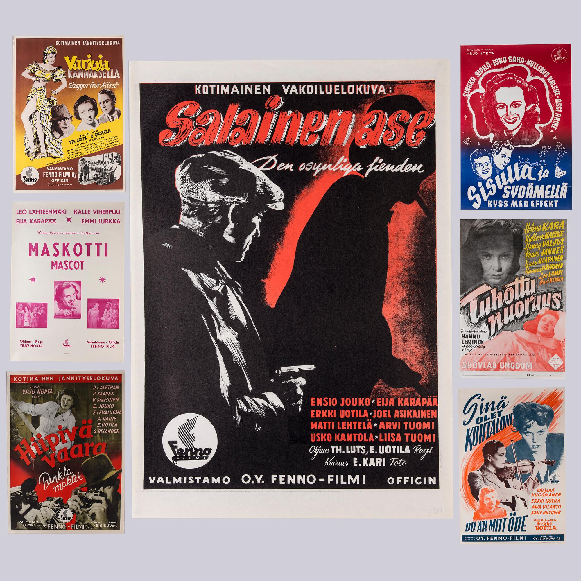FILMAFFISCHER, 7 st, 1940-50-tal.