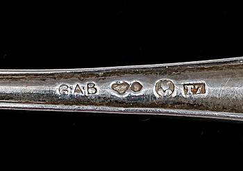 PARTI BESTICK, silver, bla GEWE, 1900-tal. Totalvikt ca 600 gram.