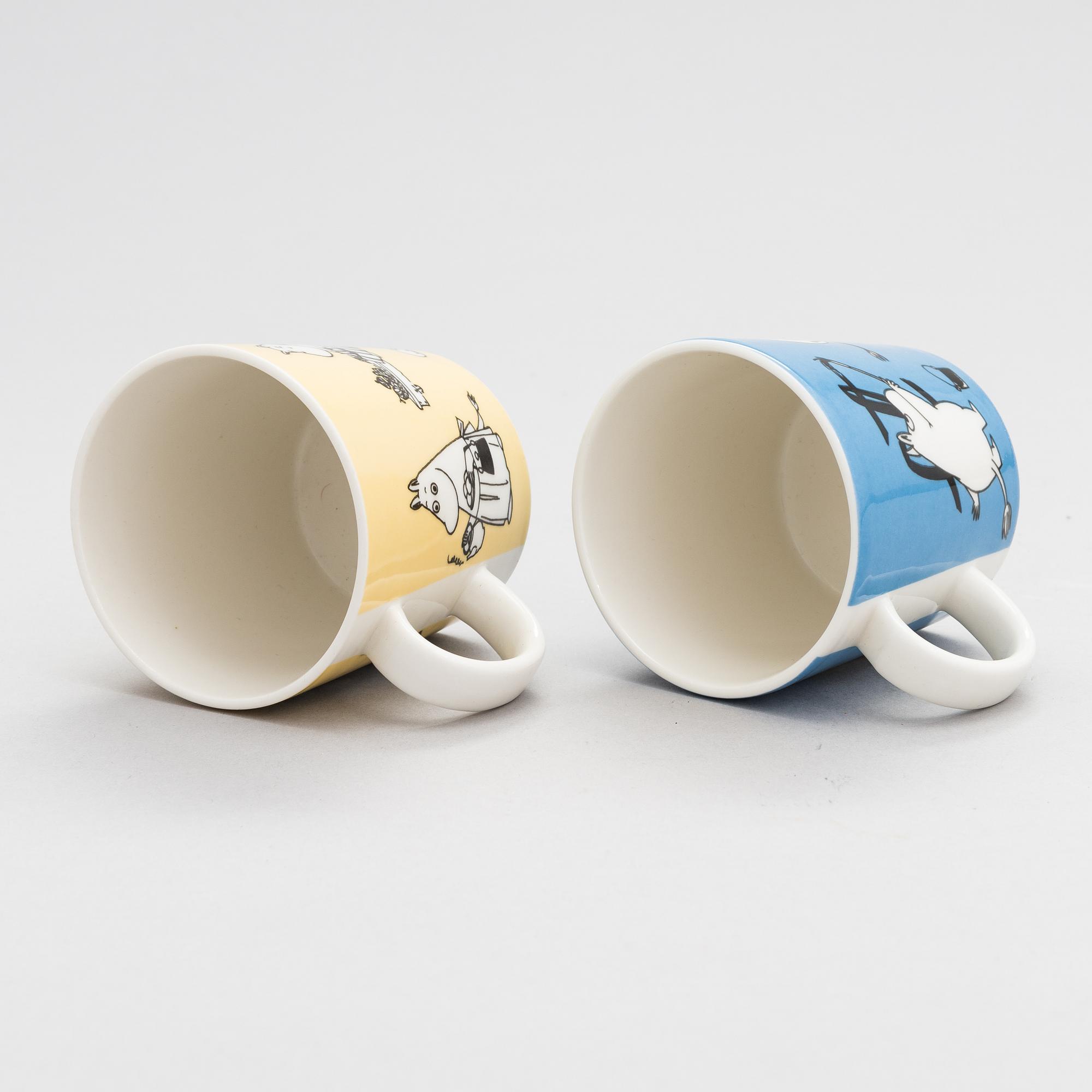 Muminmuggar, 2 st, Moomin Characters, Arabia, Finland 1990-96.