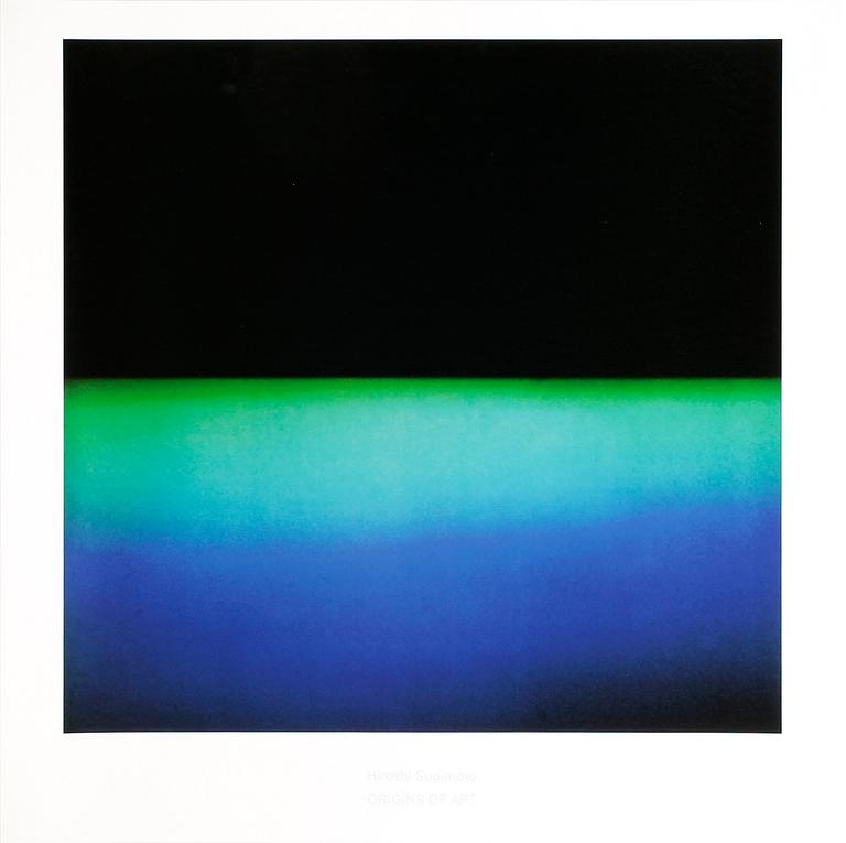 HIROSHI SUGIMOTO, offsetlitografi, Origins of Art,  "Polarized Colours037", dat 2010.