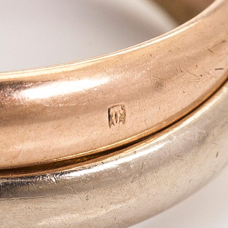 Cartier, ring, “Trinity”, 18K in three colours.