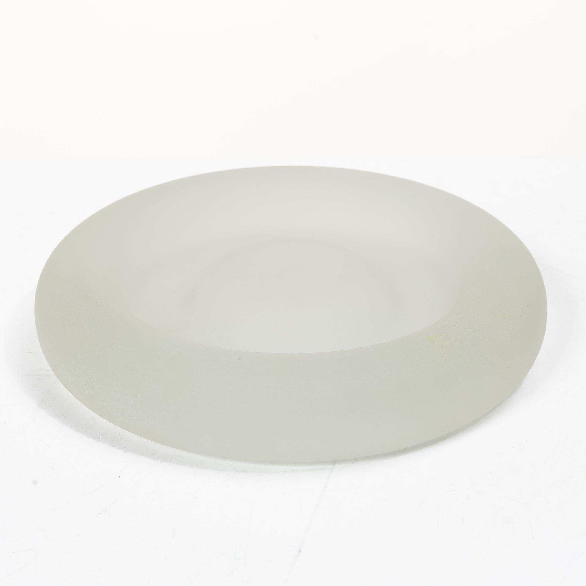 Enzo Mari, Bowl, glass, Danese, Italy.