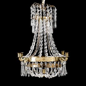 LJUSKRONA, sengustaviansk stil, omkring 1900-talets början. Höjd ca 60 cm.