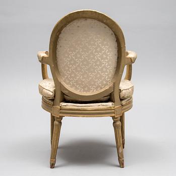 KARMSTOL, Louis XVI-stil, Frankrike 1800-tal.