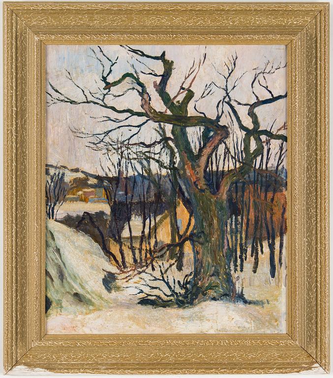 BIRGER BIRGER-ERICSON, oil on panel, signed.