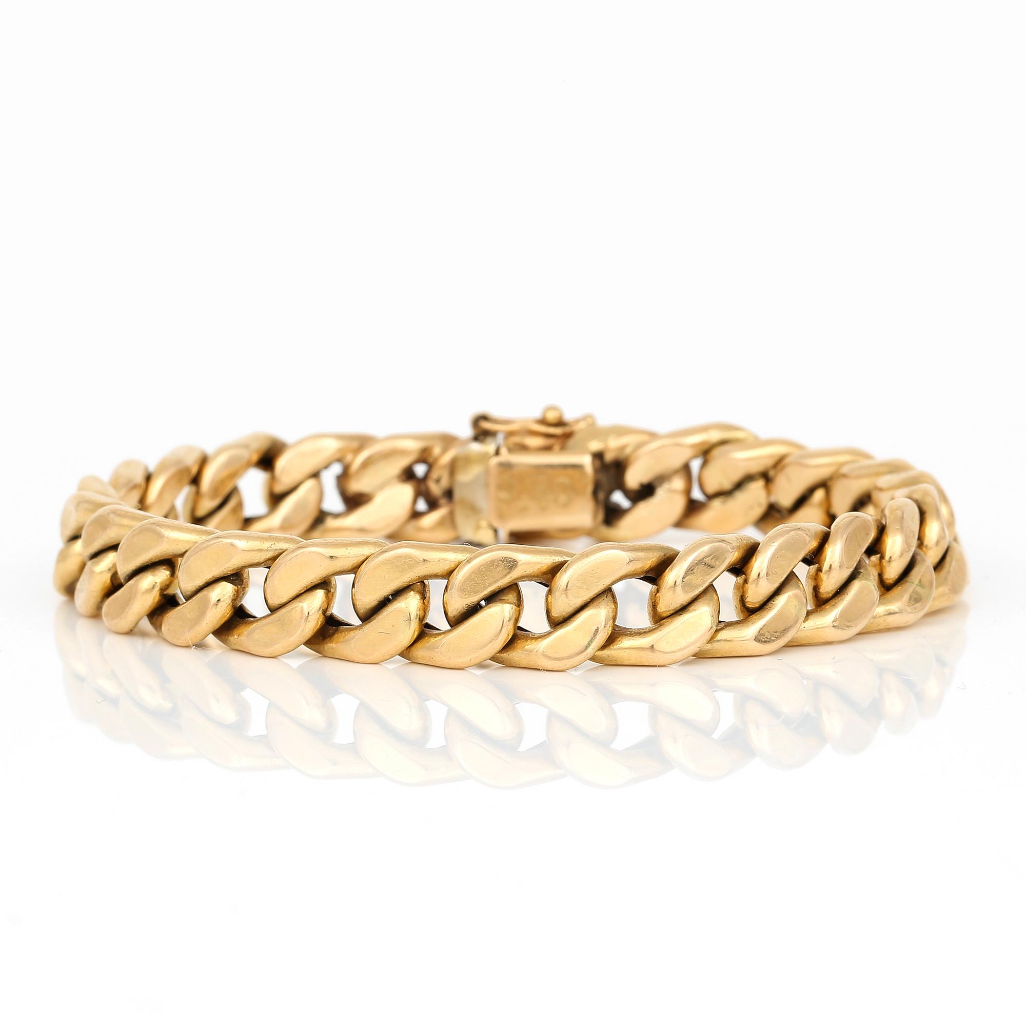 ARMBAND, 18K guld, Italien. Total vikt ca 23 g.