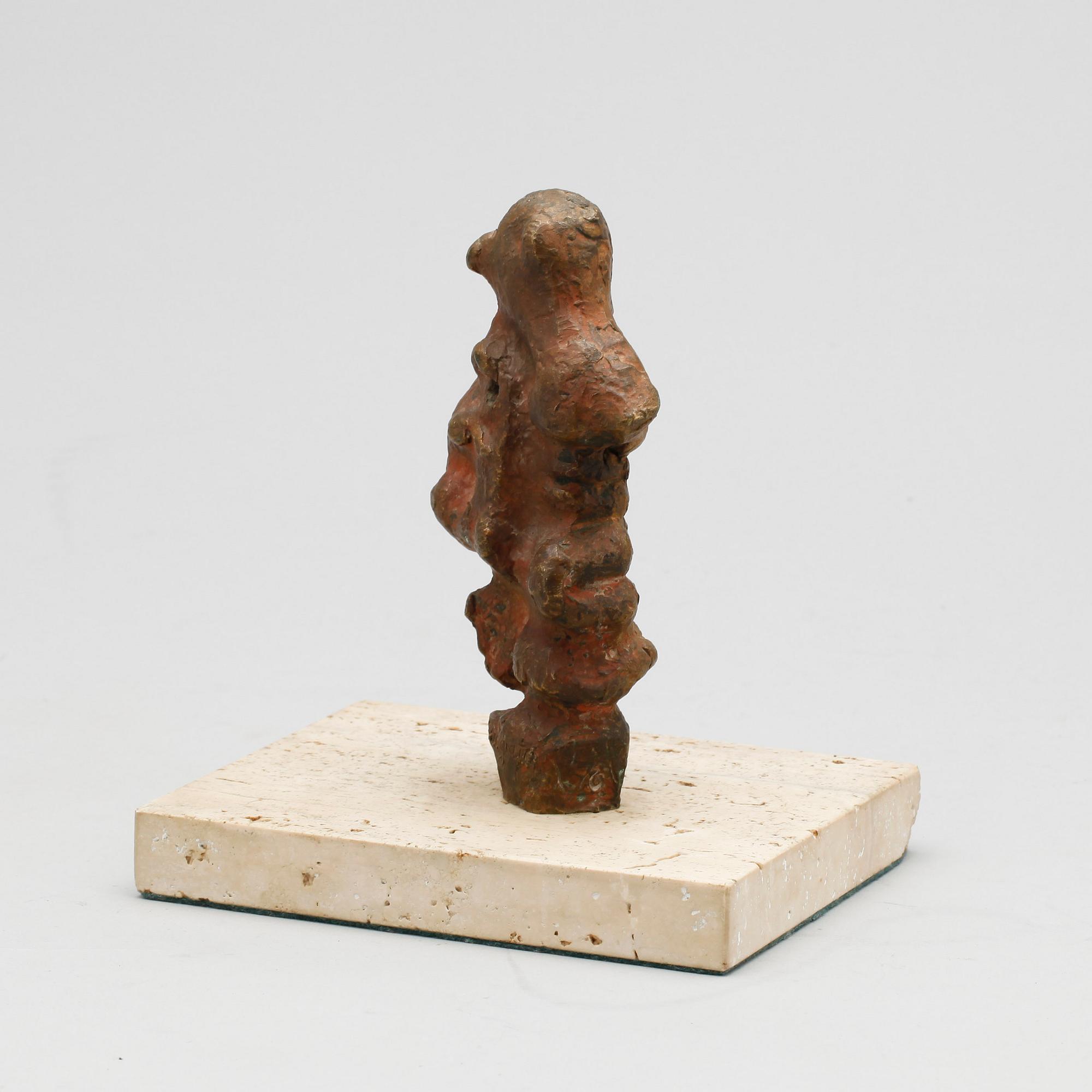 ERIC GRATE, skulptur, brons, signerad otydligt numrerad.