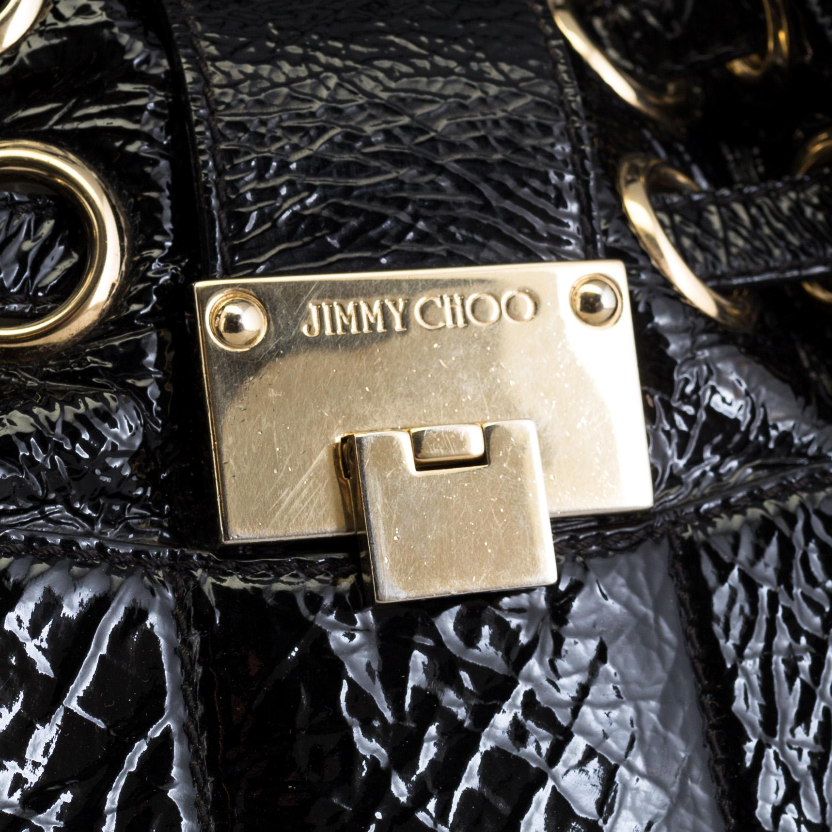 A patent leather 'Ramona' Jimmy Choo handbag.