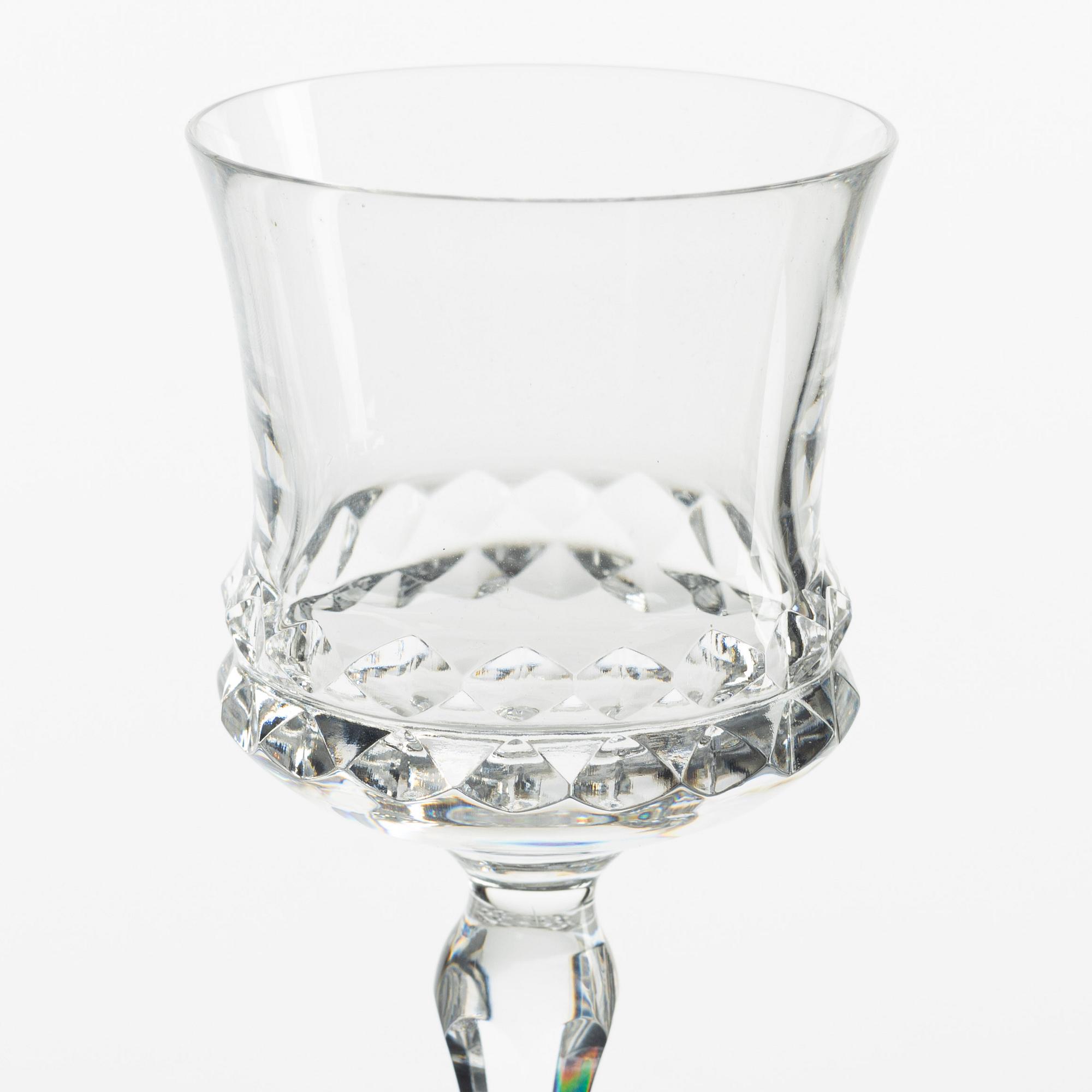 Ingeborg Lundin, glasservis, 38 delar, "Silvia", Orrefors.