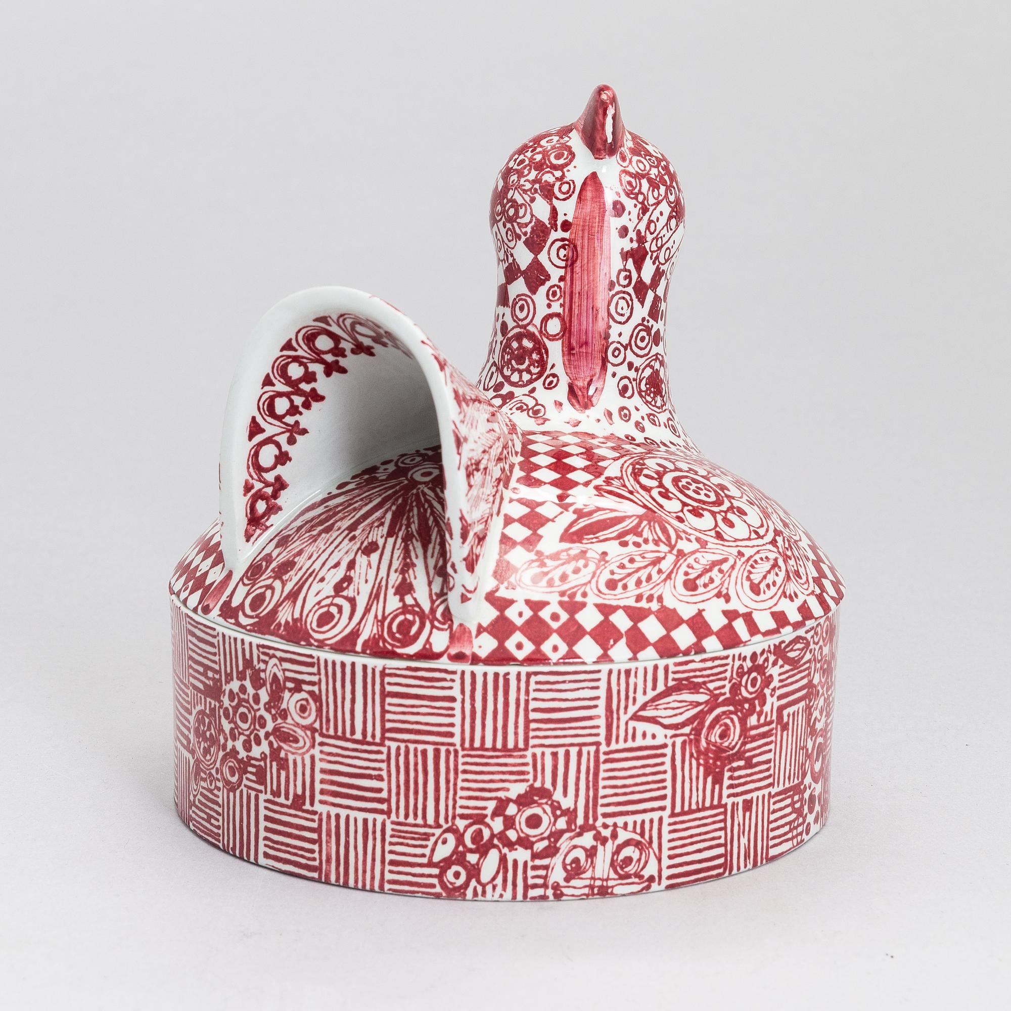 Björn Wiinblad, skål med lock, "Lactosan 1942-1967" Nymölle Denmark.