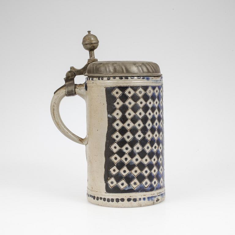 STOP, stengods, sannolikt Westerwald, Tyskland 1700-tal.