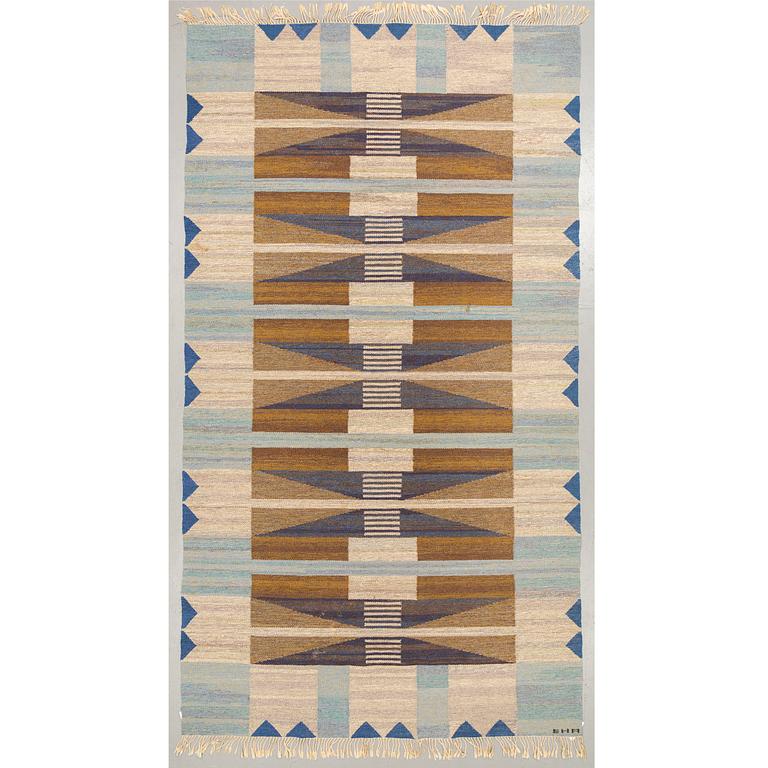 ETHEL HALVAR-ANDERSSON probably, MATTO, flat weave, ca 350,5 x 196,5 cm, signed EHA.