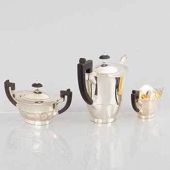 Coffee service, 3 pieces, silver. GAB, Stockholm 1920.