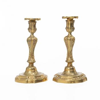 Candelabras, a pair in the Baroque style, 19th century.