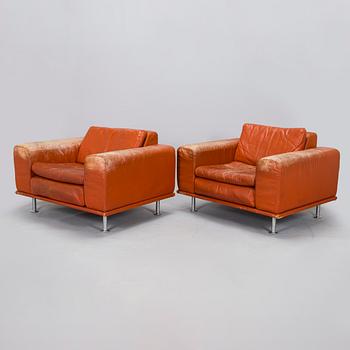 Yrjö Kukkapuro, nojatuoleja, pari, "Variaatio", tilaustyö, Haimi, 1970-luvun loppu.