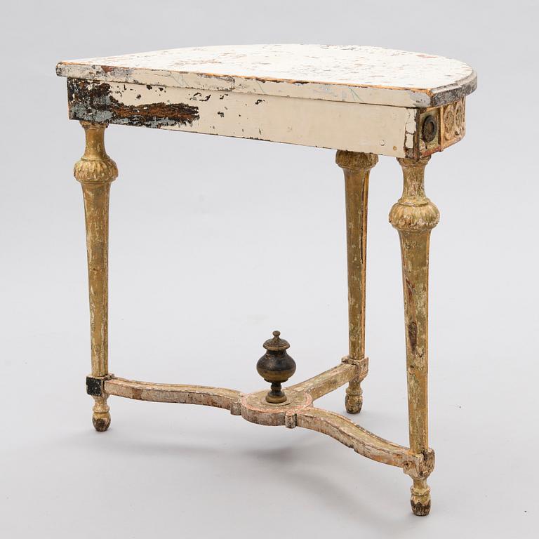 A Gustavian late 18th Century console table.