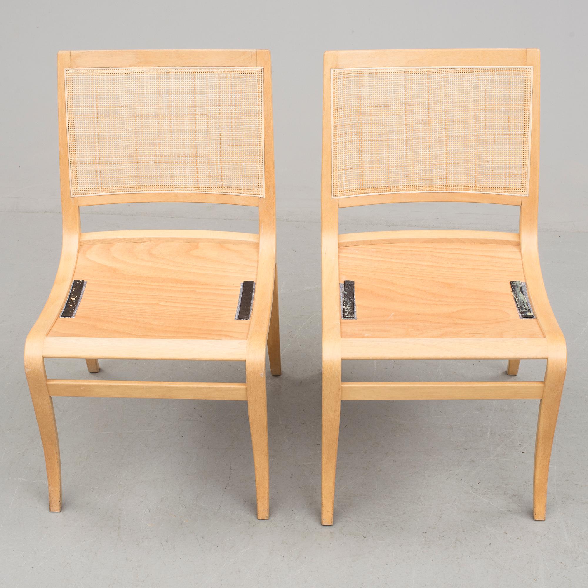 STOLAR, ett par, "Kerstin", Bruno Mathsson, 1900-talets sista kvartal.