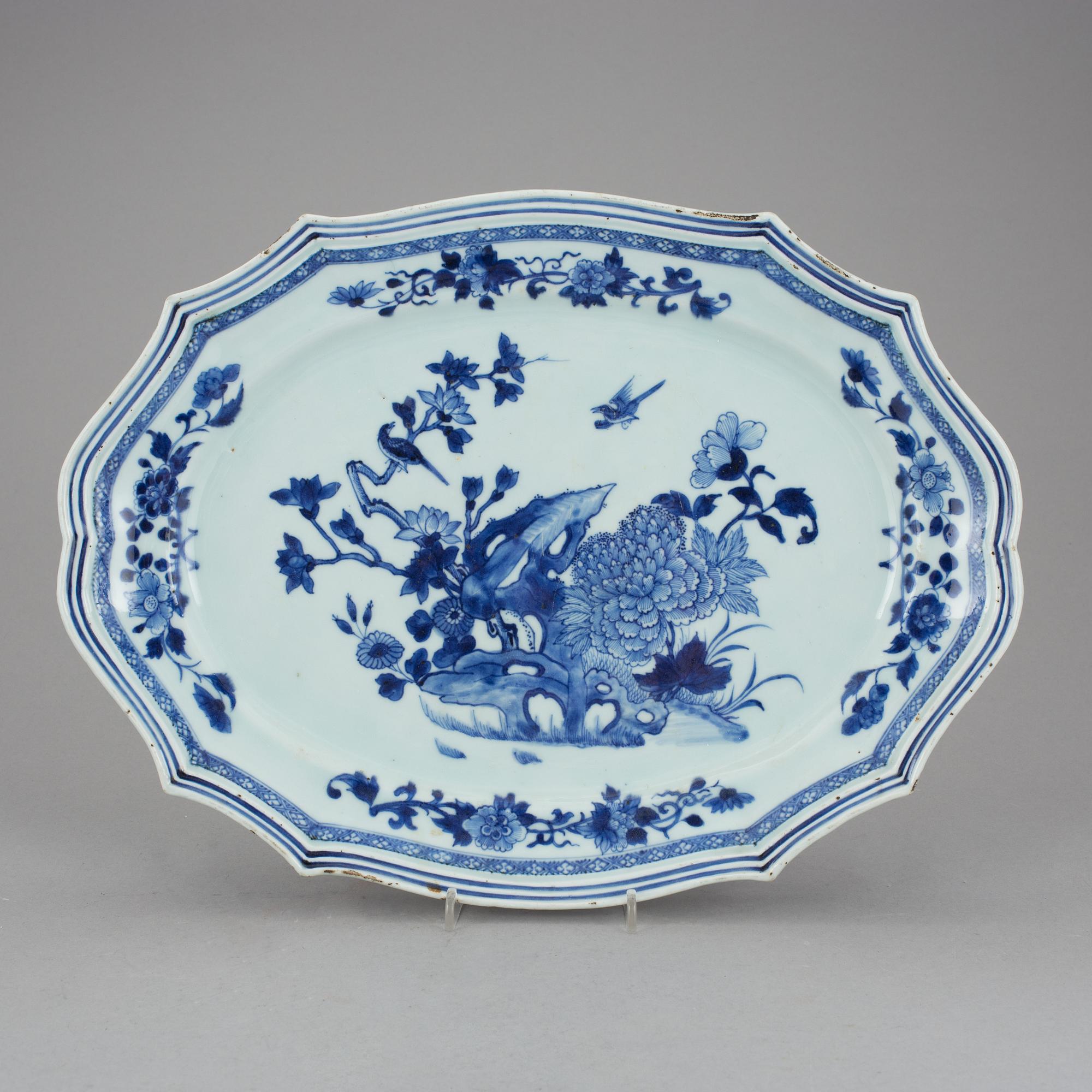 STEKFAT, porslin, Kina, Jiaqing (1796-1820).