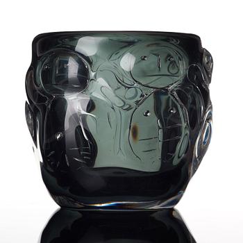 Bengt Edenfalk, A "Talatta" glass vase, Skruf glasbruk, Sweden 1962.