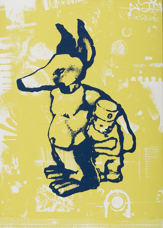 AKAY, BATES, REASON, BLIND and ceveral other scandinavian graffiti legends, eight screen prints, signed and dated -97.