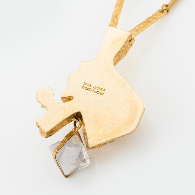 Björn Weckström, collier 18K guld med fluorit för Lapponia, Finland.