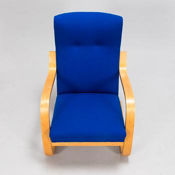 Alvar Aalto, nojatuoli, malli A35, Huonekalu- ja Rakennustyötehdas A.B, 1900-luvun puoliväli.