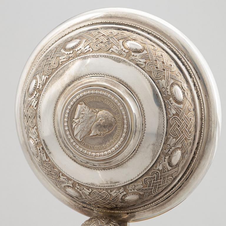 Dryckeskanna, silver, K. Anderson, Stockholm 1905.