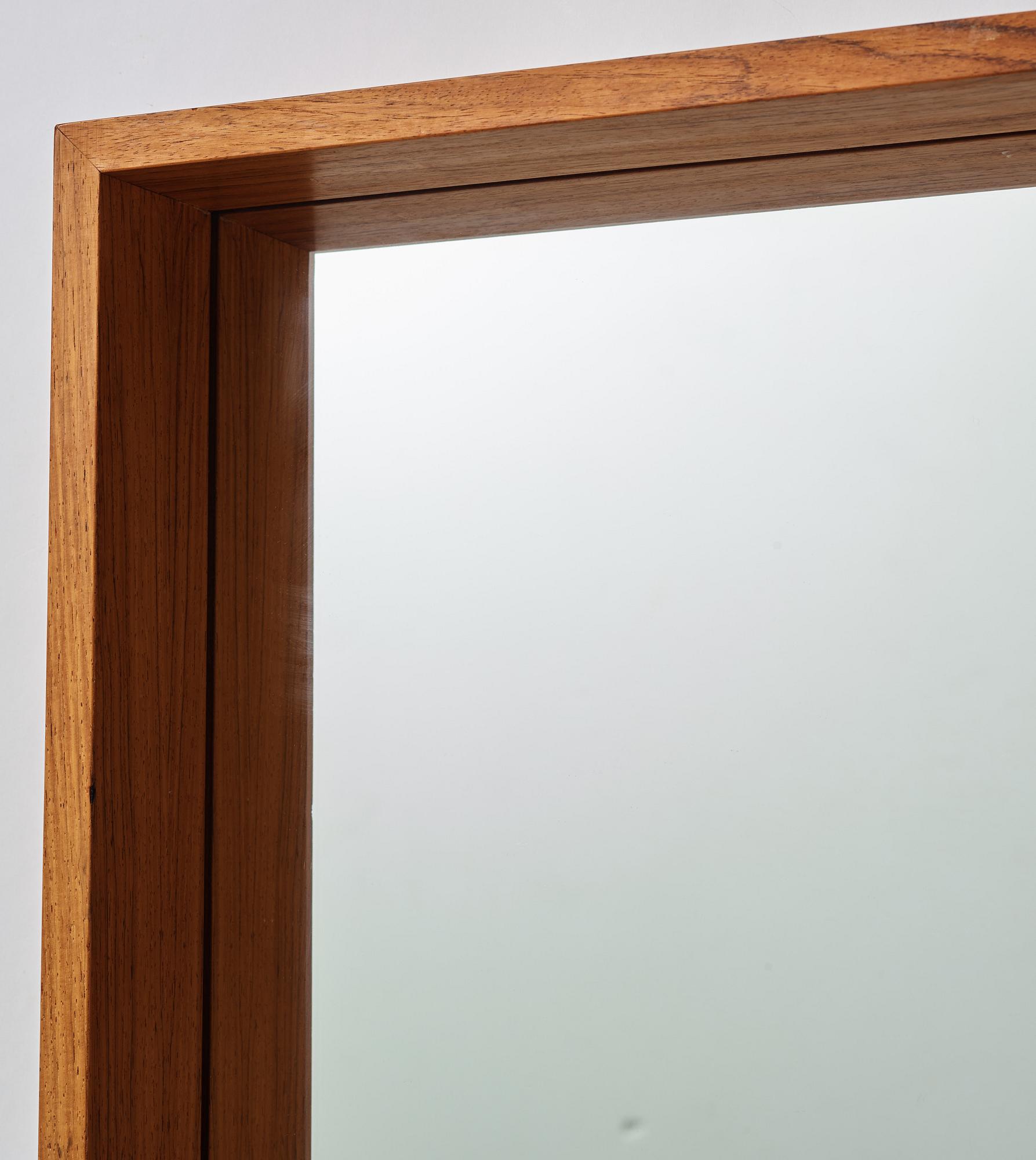A Swedish 1950's-60's mirror model 7028 from Glas & Trä, Hovmantorp.