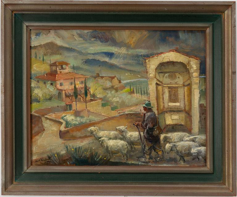 Axel Wallert, Shepherd by an Italian village.