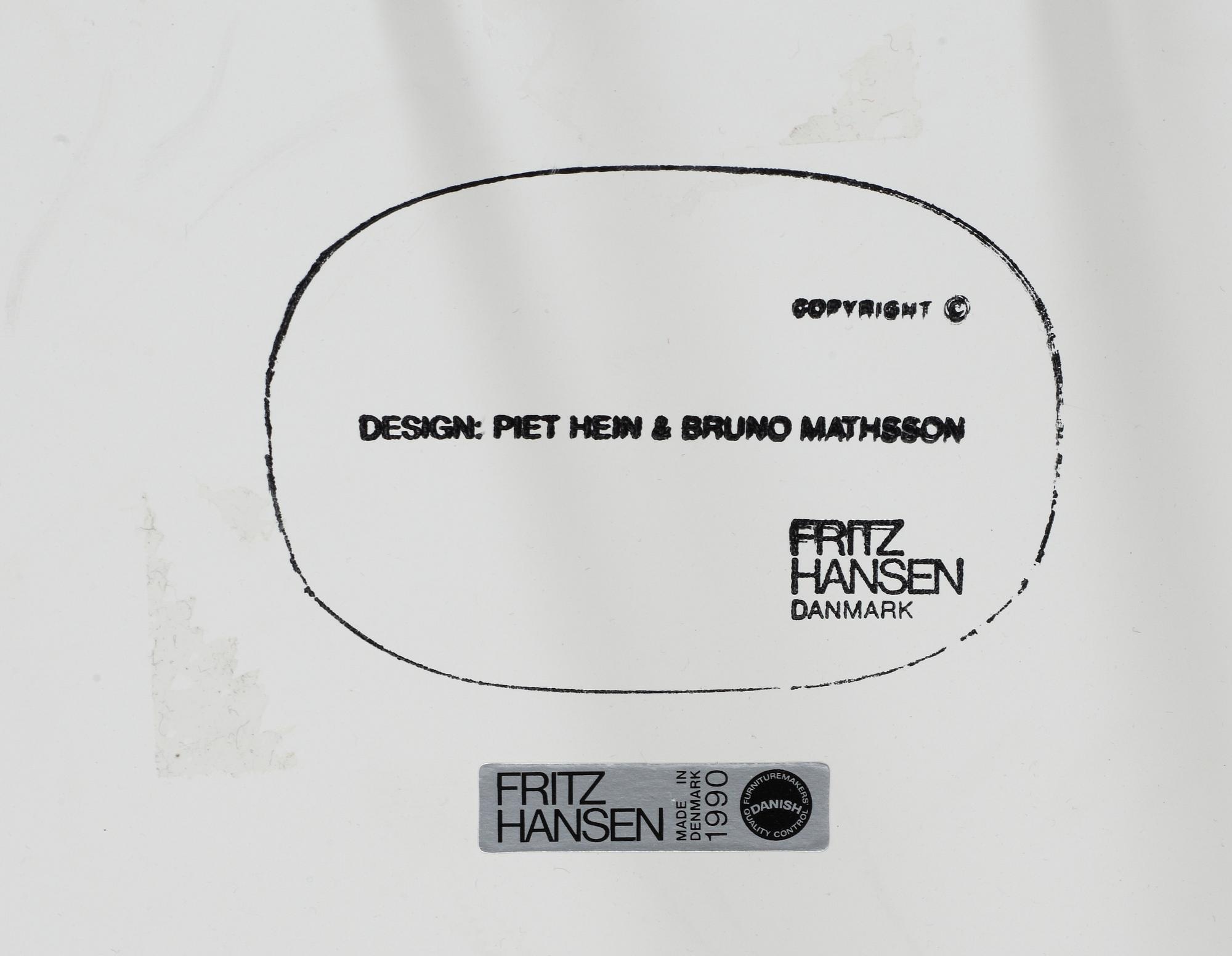 MATBORD, "Superellips", Piet Hein och Bruno Mathsson för Fritz Hansen, 1990.