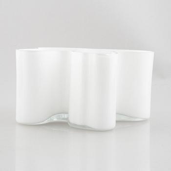Alvar Aalto, a model 3031 glass vase, signed, numbered and dated 1989.