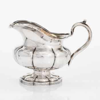 Gustav Okerblom, a mid-19th-century silver cream jug, Saint Petersburg. Unclear year mark.