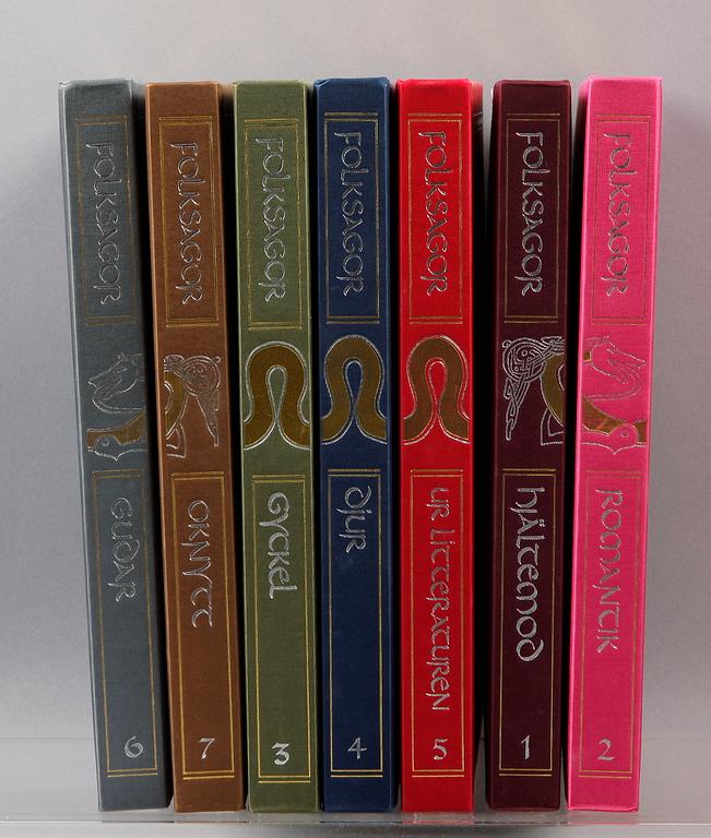 BÖCKER, 7 vol, "Folksagor", 1984.