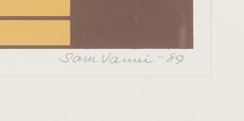 Sam Vanni, silkscreen, signed and dated -89, numbered 32/75.